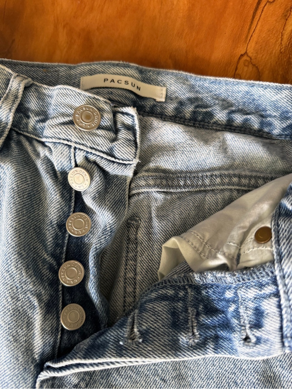 PacSun Light Blue High-Rise Button-Fly DAD Jean Women’s Jeans - Size 24